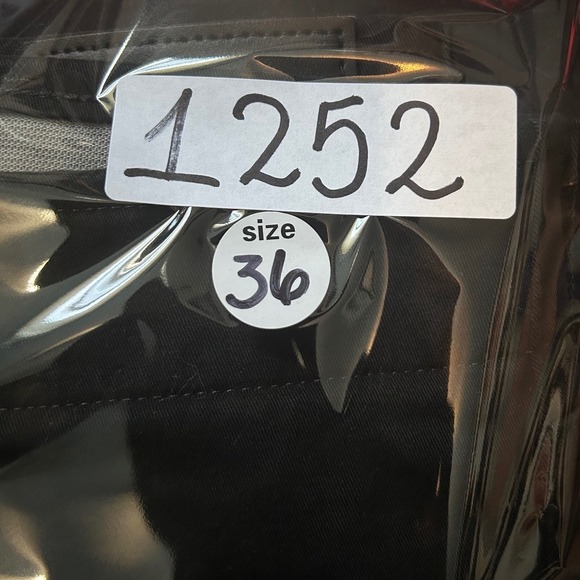 Lee Slim Straight Logo Black Men Size 36x34 Denim Jeans Minimalist Western - Picture 7 of 7